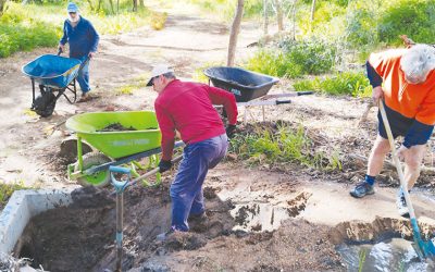 Addressing storm water damage on the riverbank